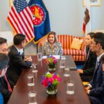Nancy Pelosi Instagram - This week, I was proud to meet with the Kuomintang delegation from the Legislative Yuan to speak about our work to strengthen the U.S.-Taiwan relationship. We discussed our fight for human rights and America's ironclad support for Democracy in Taiwan and around the world.