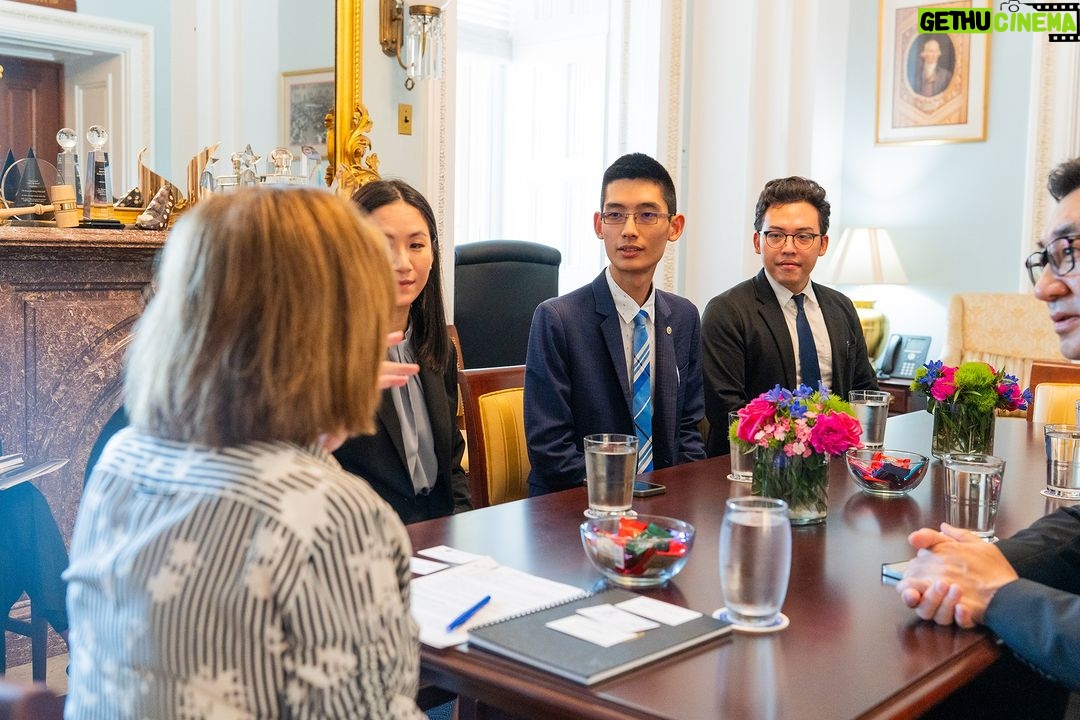 Nancy Pelosi Instagram - This week, I was proud to meet with the Kuomintang delegation from the Legislative Yuan to speak about our work to strengthen the U.S.-Taiwan relationship. We discussed our fight for human rights and America's ironclad support for Democracy in Taiwan and around the world.
