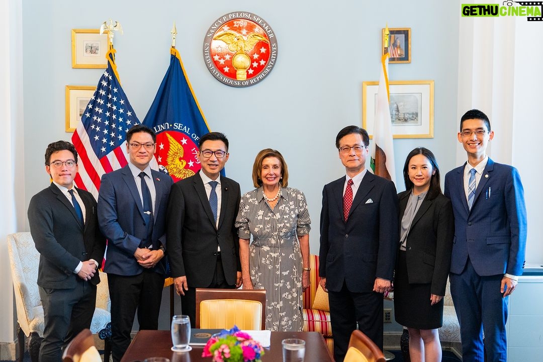 Nancy Pelosi Instagram - This week, I was proud to meet with the Kuomintang delegation from the Legislative Yuan to speak about our work to strengthen the U.S.-Taiwan relationship. We discussed our fight for human rights and America's ironclad support for Democracy in Taiwan and around the world.