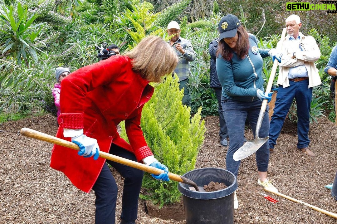 Nancy Pelosi Instagram - It was an honor today to join leaders, advocates and friends for a community volunteer workday at the National AIDS Memorial to preserve a monument to the beautiful souls lost to the HIV/AIDS epidemic. In memory of all those lost, we renew our fight against this deadly virus.