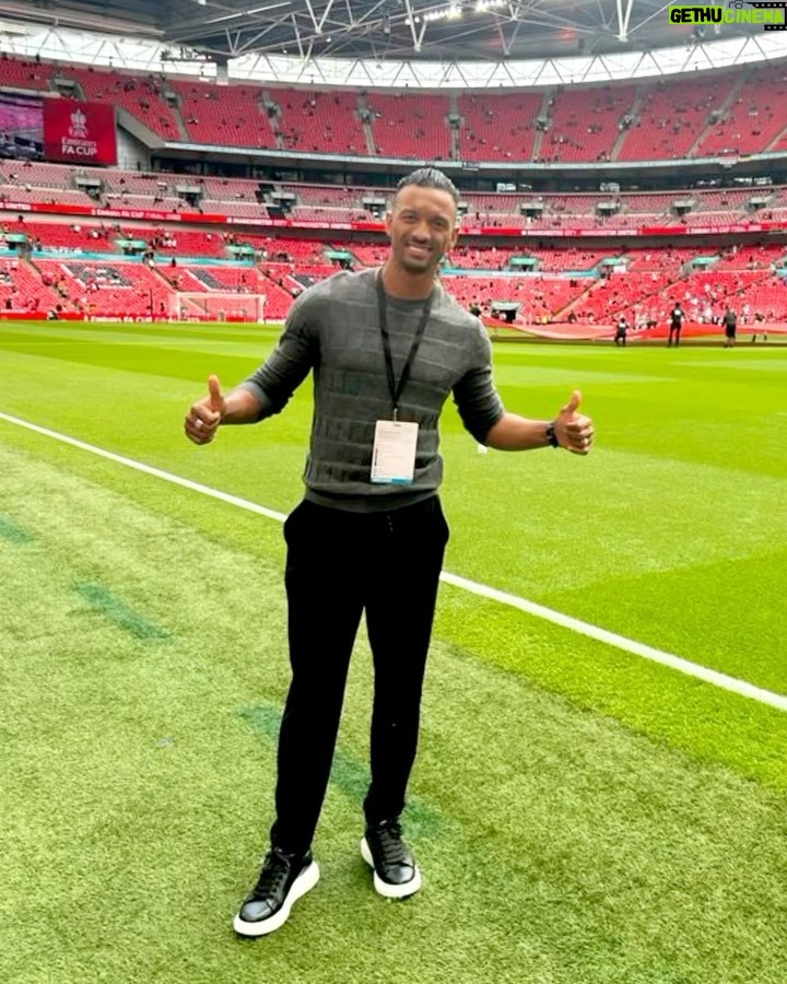 Nani Instagram - Disappointed with the result today, but it was still a great day covering @emiratesfacup. Thank you for the invitation, it’s always amazing to be back at Wembley. Red Devil forever ❤ #FACup #Wembley Wembley Stadium