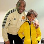 Nani Instagram - A happy night 👨‍👦⚽💪🏾 #AboutLastNight #Football #Friends #ManUnited #Family #Moments Old Trafford Stadium, Manchester