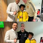 Nani Instagram - A happy night 👨‍👦⚽💪🏾 #AboutLastNight #Football #Friends #ManUnited #Family #Moments Old Trafford Stadium, Manchester