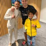 Nani Instagram - A happy night 👨‍👦⚽💪🏾 #AboutLastNight #Football #Friends #ManUnited #Family #Moments Old Trafford Stadium, Manchester