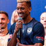 Nani Instagram - Full day at A-League season launch with some open training 🙌🏾 A big thanks to all the fans who cheered us on! We'll give everything for you 💙💪🏾 #Aleague #Launch #MVFC #MelbourneVictory #wearealeagues