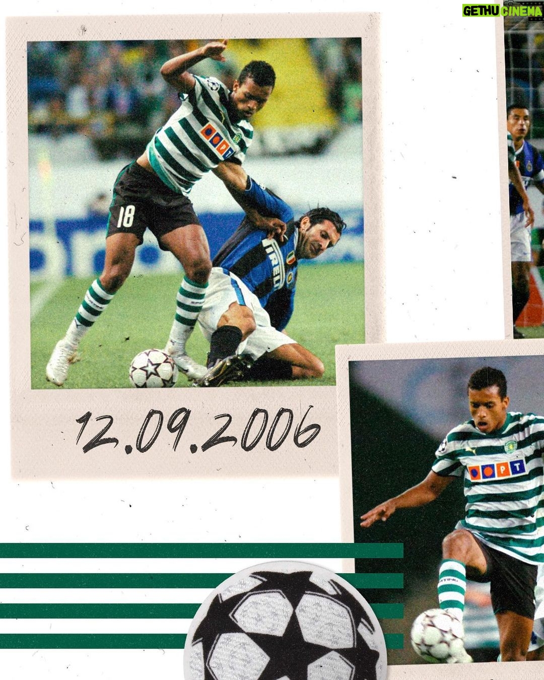 Nani Instagram - #OnThisDay I made my Champions League debut in a big @sportingclubedeportugal - @inter clash! ⭐ Do you recognize all the stars? 👀😁🦁 #OTD #UCL #ChampionsLeague #Stars #SportingCP #Memories #Football Estádio José Alvalade