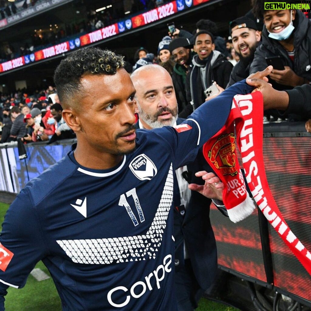 Nani Instagram - What an unforgettable night! 🙌🏾 Incredible that my Melbourne Victory debut would be against Manchester United, a club that has given me so much. Thank you to all the fans, it was amazing! 💙❤️ #MVFC #MelbourneVictory #MUFC #ManchesterUnited #Friendly #Australia #Aleague #football