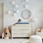 Naomi Osaka Instagram - Have you seen tennis star @naomiosaka's nursery yet? We partnered with her to design a sweet, sky-inspired space for her daughter, Shai. You can recreate this look too. Shop the room that went viral with the link in @crateandkids bio. #NurseryInspo #NurseryDesign #BabyRegistry #DreamyNursery #WhimsicalNursery #BabyFurniture