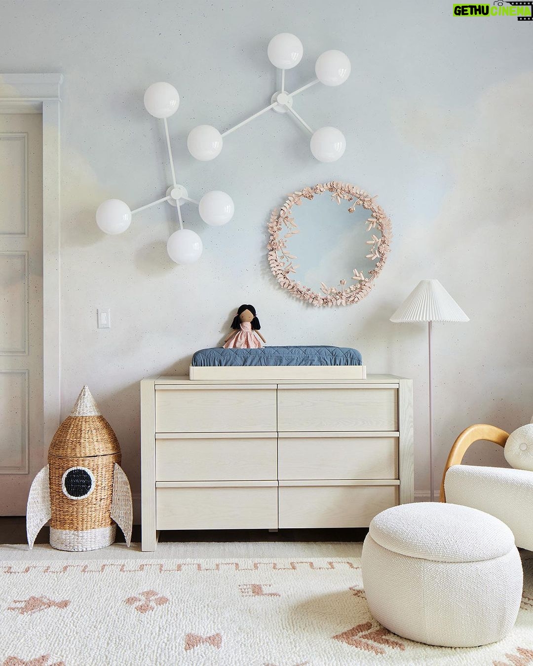 Naomi Osaka Instagram - Have you seen tennis star @naomiosaka's nursery yet? We partnered with her to design a sweet, sky-inspired space for her daughter, Shai. You can recreate this look too. Shop the room that went viral with the link in @crateandkids bio. #NurseryInspo #NurseryDesign #BabyRegistry #DreamyNursery #WhimsicalNursery #BabyFurniture