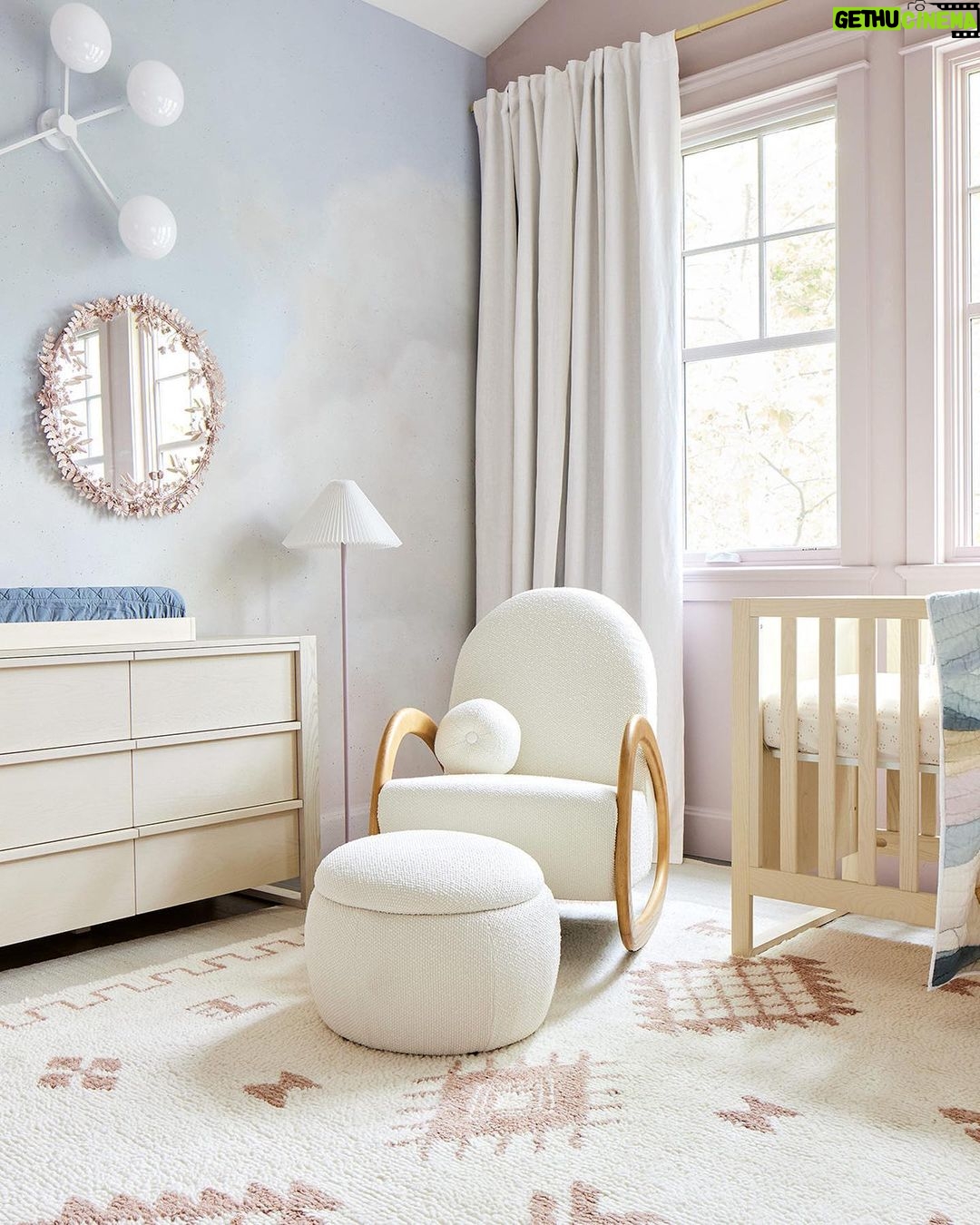 Naomi Osaka Instagram - Have you seen tennis star @naomiosaka's nursery yet? We partnered with her to design a sweet, sky-inspired space for her daughter, Shai. You can recreate this look too. Shop the room that went viral with the link in @crateandkids bio. #NurseryInspo #NurseryDesign #BabyRegistry #DreamyNursery #WhimsicalNursery #BabyFurniture