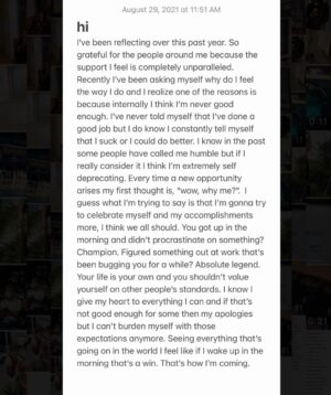 Naomi Osaka Instagram - some tennis memories over the past year that mean a lot to me.