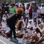 Naomi Osaka Instagram – These were my childhood courts growing up in NY. I’m very happy that I was able to team up with @drinkbodyarmor & artist @indeliblefunk to fully renovate my old childhood courts and provide a new colorful place for my Queens community ❤️