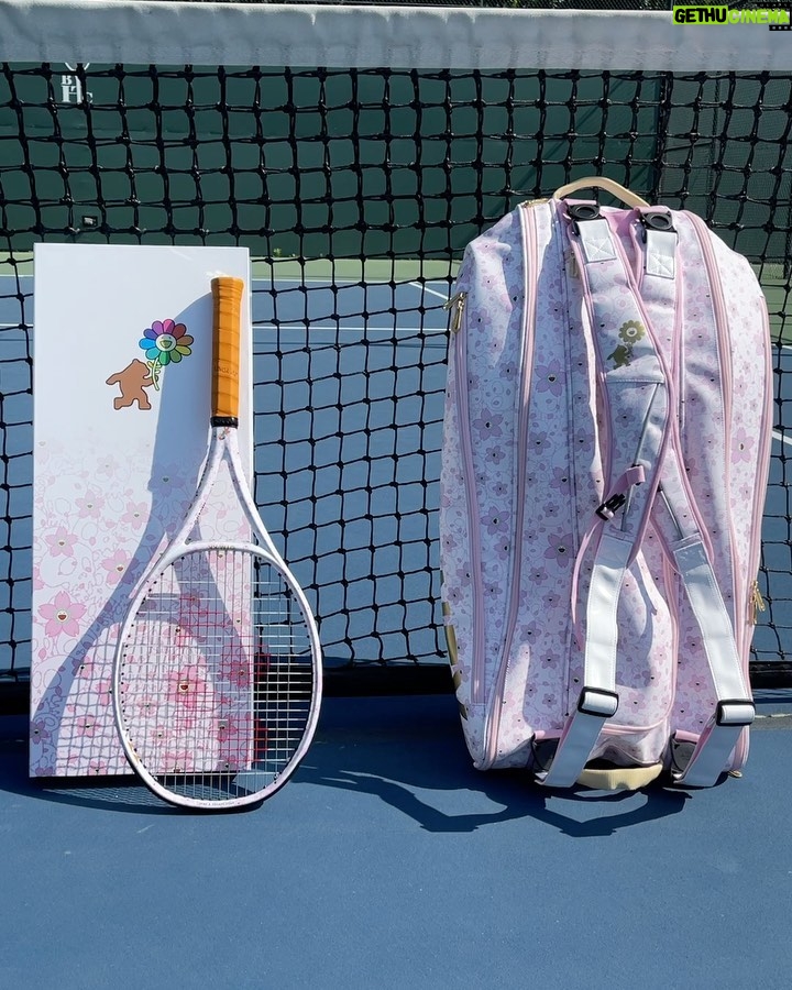 Naomi Osaka Instagram - Introducing the Naomi Osaka x Takashi Murakami EZONE Racquet 🌸🐻💕 so happy with this one, was always an admirer of @takashipom so to be able to finally collaborate together is really a dream. Infinite thank you’s to @yonex_tennis for trusting me with the vision and because this project wouldn’t have come to life so amazingly without them ❤️