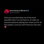 Naomi Osaka Instagram - life’s a trip so buckle up Doha, Qatar