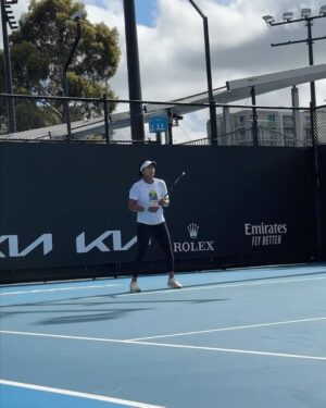 Naomi Osaka Instagram - @naomiosaka (Naomi Osaka) is back in action and we’re here for it. 🎾🙌 ⁣
 ⁣
After more than a year away from professional tennis, the 26-year-old superstar has dusted off her racket and is playing her first Grand Slam of the 2024 season at the @australianopen. “I’m loving being back on the court and playing again, and I’m having a lot of fun with it. I feel like I am coming into the Australian Open with a new mindset and fresh perspective,” says the four-time Grand Slam singles champion. “Melbourne has always been one of my favorite cities. There’s really good food and great shopping here — and on my days off I’ve loved exploring all the cool art around the city, too.” ⁣
 ⁣
Check out our #10Things with Naomi as she spends some time on and off the court in Melbourne. ⁣
 ⁣
1. A warm welcome back ☀️⁣
2. Practice makes perfect ⁣
3. Street style: Melbourne edition⁣
4. Keep calm and handle business 💪 💪⁣
5. Buddies on and off the court⁣
6. Tool of the trade 🎾
7. Fit check 🪞⁣
8. One for the fans ✍️⁣
9. Exploring the city on two wheels 🚲⁣
10. Centered at center court