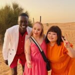 Naomi Watanabe Instagram - ドバイで行われた @boss のファッションショー撮影に参加したにょ🧡 世界中の素敵な人たちと最高の撮影が出来て嬉しかった🥰 チーム @boss💗 私の赤ちゃん英語でも みんなしっかり向き合ってくれてまじ泣いた😩💝みんなが私のボスです☺️ 最後の写真w @iblamejordan が英語で爆喋りしてる時の私の顔w 英語を聞き取る時、いつもこんな顔してんのかな？ww 不安爆発してて草　 出来上がった動画はストーリーに貼り付けるね🥰凄いかっこいいにょ🤪 Had the pleasure of joining the fashion show shoot for @boss in Dubai🥺It was special, spending time with these beautiful people from all over the world! Everyone was so nice to me despite my baby-level English🙏 A big thanks to the amazing BOSS team! The last photo😂The look on my face when someone talks to me in English😂 I wonder if I always look like this?😂 #BeYourOwnBOSS #sponsored
