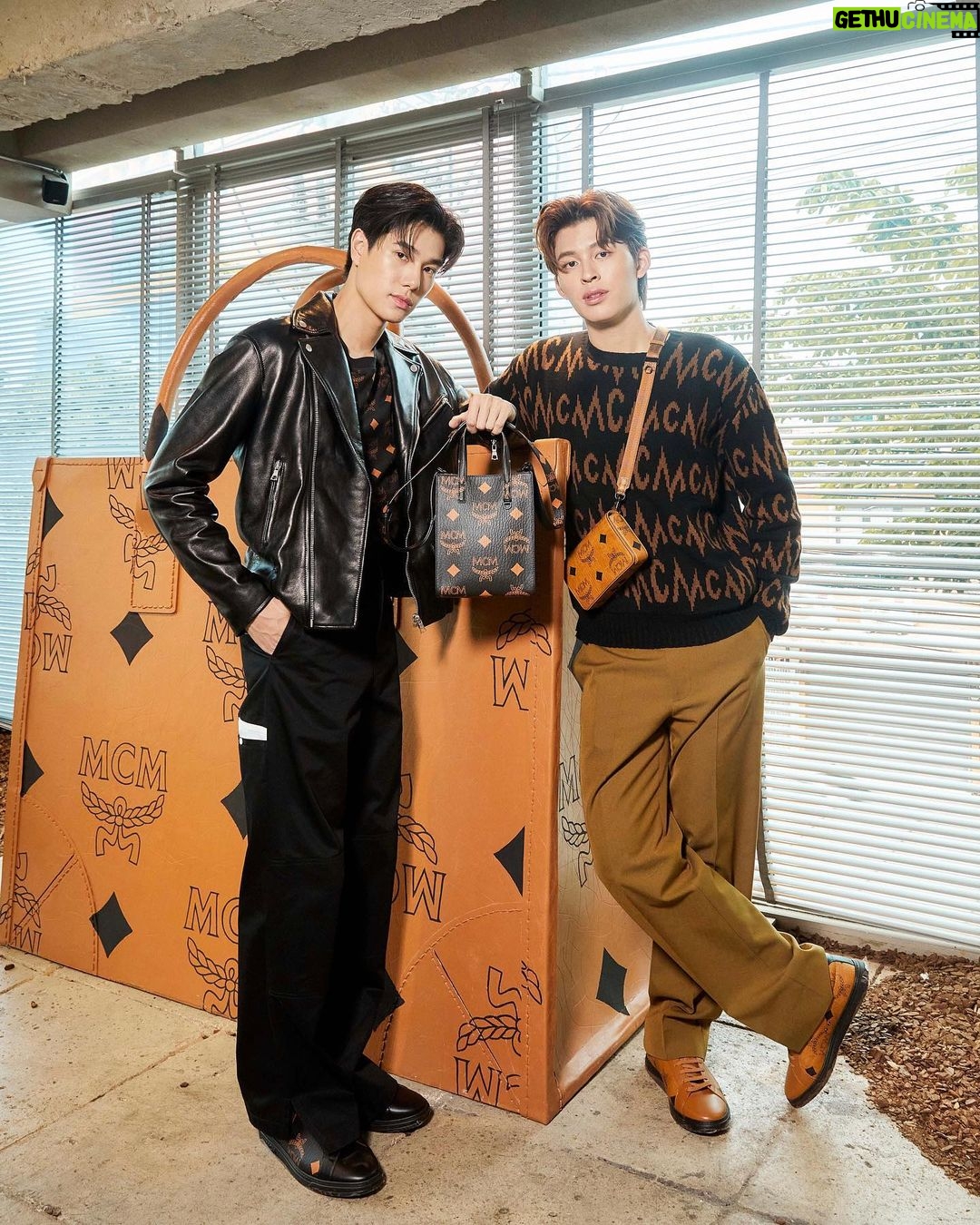 Naravit Lertratkosum Instagram - celebrate the new era of mcm🌕 @mcmthailand @tangiblebangkok #MCMMAXICAFE #MCMTHAILAND #MCMxTANGIBLE