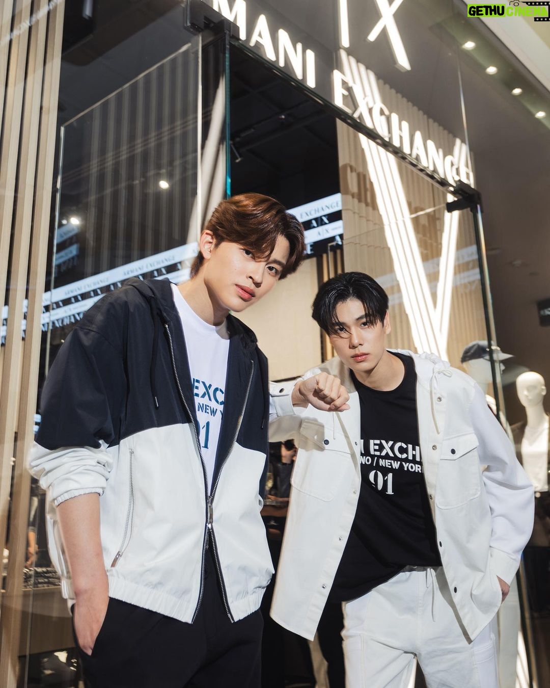 Naravit Lertratkosum Instagram - 💯✌🏻 @armaniexchange #ArmaniExchange