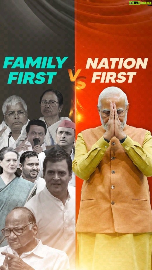 Narendra Modi Instagram - Modi believes in putting 'Nation First' while others believe in putting 'Family First'.
