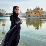 Nargis Fakhri Instagram - Thirteen years ago I visited the Golden Temple for the first time during Rockstar Promotions. Once again I was in awe of this beautiful structure and upon entering I felt the peace, harmony and solace in the temple as the spiritual energy there uplifts one’s consciousness. I always get emotional when visiting a holy place no matter which religion or faith it belongs to. At that moment I feel like I am connected to everyone there and the emotions of the world which really affects my heart and soul. I feel very Blessed to have the opportunity to have gone for the second time in my life. 🙏Waheguru . . . . . . . . . . . . . . . . . . . #blessed #traveldiaries #goldentemple #gratitude @ansabjahangirstudio Golden Temple,Amritsar