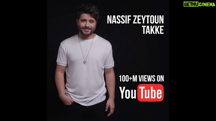 Nassif Zeytoun Instagram - #Takke hits 100 Million + views on YouTube 🔥 Thank you everyone & I Love you all ❤️ #NassifZeytoun💡