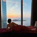Nastasya Samburskaya Instagram – Наслаждаюсь закатами в @rixospremiumdubai Rixos Premium Dubai JBR