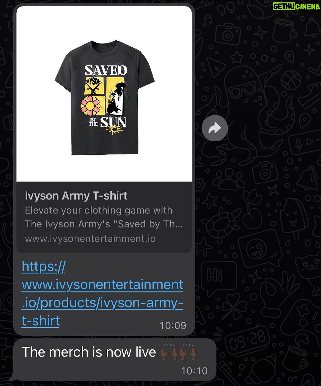 Nasty C Instagram - BEST NEWS I’VE HEARD ALL WEEK! 👁️V🌞 .. MERCH IS UP ON ivysonentertainment.io