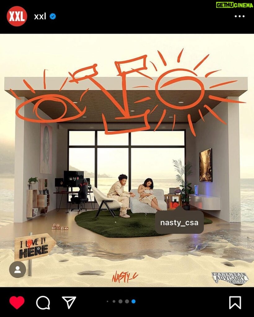 Nasty C Instagram - My brand new album “I LOVE IT HERE” is out EVERYWHERE! 👁️♥️📍what’s your favourite!???