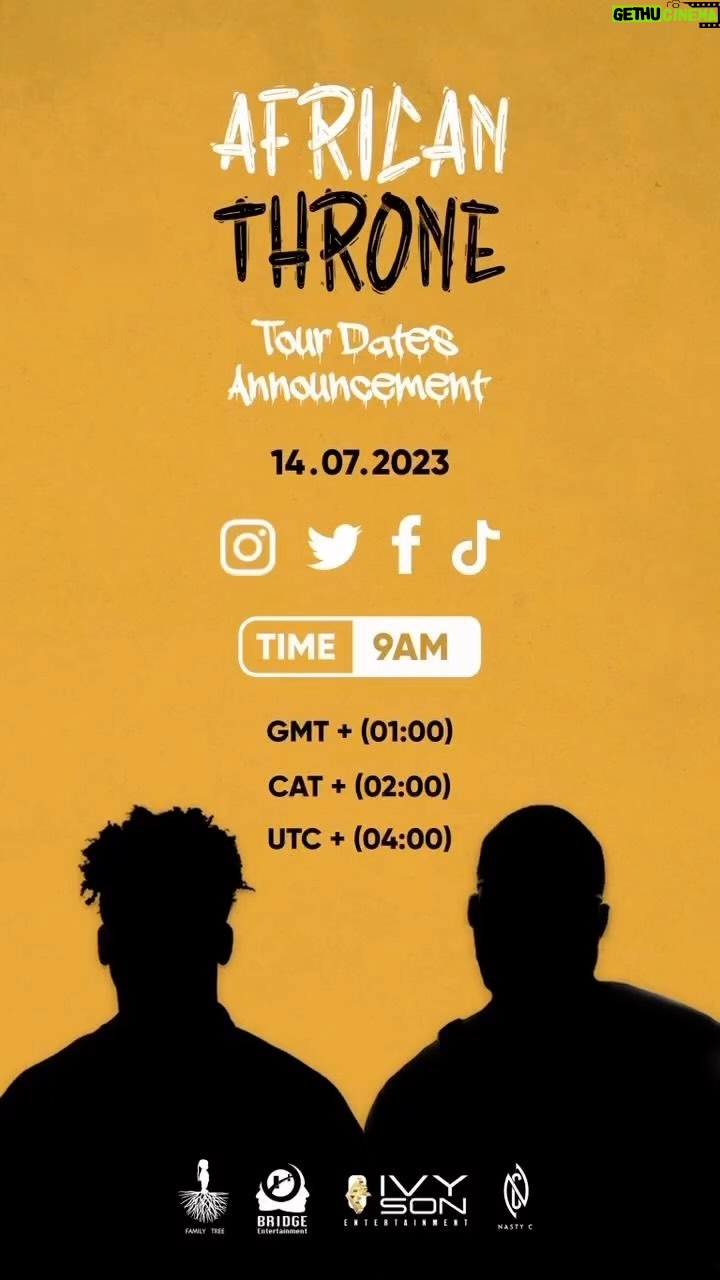 Nasty C Instagram - COUNTRIES/ CITIES & DATES DROPPING TOMORROW!! STAY TUNED π§Όππ½π§