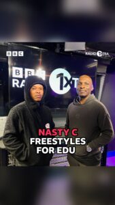 Nasty C Instagram - Bars for days 🔥 @nasty_csa freestyles for @iamdjedu 📻 listen back to Dj Edu’s Destination Africa on @bbcsounds