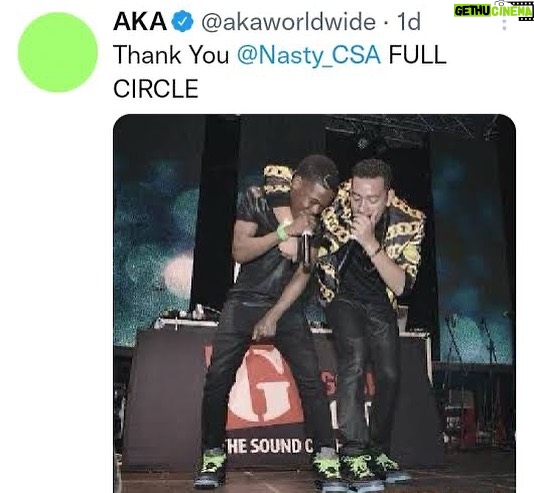 Nasty C Instagram - You paved the way & gave me fuel to follow ♥️ thank you bro. You live forever through us 🇿🇦. Detective Forbes 🤫 ♥️🕊️ #LongLiveSupaMegaLiveLong
