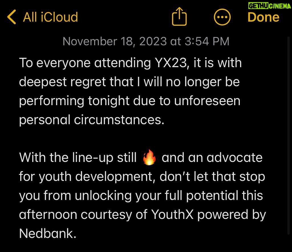 Nasty C Instagram - Very sorry to all my fans 🙏🏾♥️