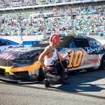 Natalie Eva Marie Instagram - Awesome getting to chat with @noahgragson and his team before his big race 🏎️💨🏁 @daytona #Daytona500 - 🏎️Fun fact Noah’s car number is #10 , Which also happens to be my favorite # because it was my jersey # all through out my soccer playing days through college🥳 Daytona International Speedway