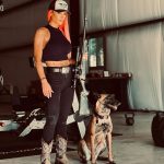 Natalie Eva Marie Instagram - A girls best friend, side by side 🩷 🐺 🩷 - 💥 Used my @christensenarms Ridgeline 6.5 PRC for both my Elk hunts this year 🙏🏽