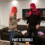 Natalie Eva Marie Instagram - Natalie’s a trendsetter here at the Hopeaholics 😁🤣 #TheHopeaholics #Hope #Soberpodcast #NatalieEvaMarie #WWE #hairstyle #wigs #pinkhair #sober #sobriety #recovery #sobercomedy #skits #wigs