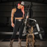 Natalie Eva Marie Instagram - A girls best friend, side by side 🩷 🐺 🩷 - 💥 Used my @christensenarms Ridgeline 6.5 PRC for both my Elk hunts this year 🙏🏽