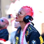 Natalie Eva Marie Instagram - First #Daytona500 in the books 🏎️ 💨 🏁🙌🏽 Such an incredible experience 😱 we had an absolute blast! Thank you to @nascar and @amberbalcaen10 for having us out @thehopeaholics 🙌🏽😘🙏🏽 - 🎥 @itsjonly - #Nascar #Daytona #TheHopeAholics Daytona International Speedway