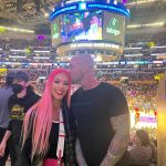 Natalie Eva Marie Instagram - Laker game festivities 🥳with @jonathan_coyle @jipsie_dq @chaddictttt 🙌🏽🏀 Crypto.com Arena