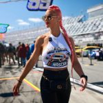 Natalie Eva Marie Instagram - Awesome getting to chat with @noahgragson and his team before his big race 🏎️💨🏁 @daytona #Daytona500 - 🏎️Fun fact Noah’s car number is #10 , Which also happens to be my favorite # because it was my jersey # all through out my soccer playing days through college🥳 Daytona International Speedway
