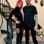 Natalie Eva Marie Instagram - Happy Happy Birthday to my better half 🙏🏽🩷@jonathan_coyle 🩷If I get married, I want to be very married. Audrey Hepburn - 🙏🏽When we do things half-heartedly we sabotage ourselves. Only when we give ourselves fully and completely to everything we do is when we can hope to achieve great things. Commitment and passion distinguish between an exciting life and a mediocre one, and the same is true for marriage and relationships. I thank God everyday for having me walk into that CrossFit Gym many moons ago! I love you and hope all your birthday wishes come true 😘 and that this is the best year yet! 🥳🥳 Bear and Boots✨👩‍❤️‍💋‍👨 The calm to my storm 🌪🙏🏽 I love you! #StartedWithAFollowNowWeHere 😜💁🏻‍♀️✨🥳