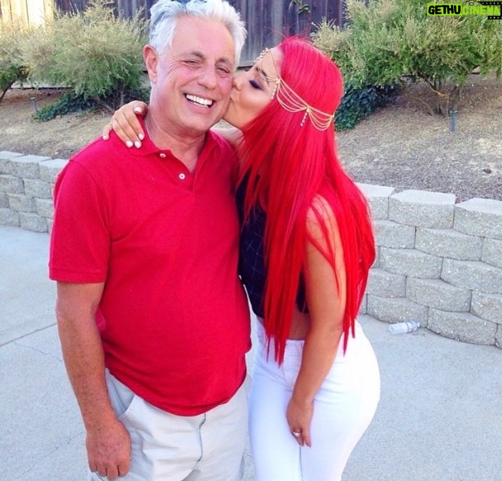 Natalie Eva Marie Instagram - Happy Happy birthday to the dopest #Dad in the world! I love you so much, thank you for all that you have done and continue to do for our family! - You have showed me strength, determination, honor, respect, always going above and beyond for our family! He has told me no matter what it is, if I want it bad enough...all I have to do is truly believe in myself🙏🏽….followed with "You get what you put into something" so make sure you PUT in the WORK !! (I have him in my head saying that everyday :) - Wishing you the best Birthday dad I love you, and am very #Grateful to have a father like you hope you have a fantastic day and will see you soon to celebrate 🎉 with a sliver of cake 🍰 and remember not to much cake let’s keep that #BloodSugar under control 😀😘 - #HeIsTheLifeOfTheParty #ItalianStallion Colorado