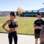 Natalie Eva Marie Instagram - Getting a workout in with our guides in between hunts @threeforksranchlodge . - Hiking all morning and early evening at 7,000 + ft is no joke, even less of a joke when you are packing out 350lbs of meat. #StayReady - Workout fit: @tyrsport 📸 @travperk_photo The Lodge and Spa at Three Forks Ranch
