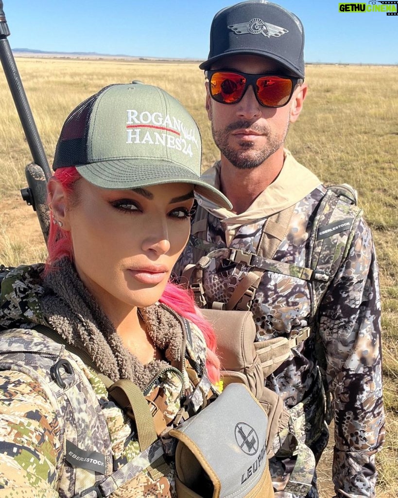 Natalie Eva Marie Instagram - My second season out in the back county hunting with my best friend @jonathan_coyle ❤️ 🌲🏞️ Deep in the heart of nature, away from city noise, lies the beautifully wild backcountry. Ever wondered why some of us venture here to hunt? 🌅 It's not just about the hunt, but the journey.The answer lies in the beauty and significance of the experience itself. The patience as we track, the bond we rekindle with nature, and those breathtaking views that words barely capture. 🙏🏼The process is not just about the final outcome but cherishing each step along the journey. It's a reminder that true rewards come to those who wait, and success tastes sweeter after a test of endurance. 🍃 As the world rushes, here we find pause. A rustling leaf becomes a symphony, a changing wind, a guide. 🌄Every sunrise paints a new story, every silent night offers a deeper reflection. The air is crisper, the stars brighter, and the silence more profound. In these moments, one can truly reflect, finding clarity and peace amidst the wilderness. 💡 Ethical hunting = Nature's conservation. But it's not just about individual gain. Ethical hunting practices contribute to wildlife conservation. By maintaining animal populations and their habitats, hunters play a crucial role in preserving ecosystems. 🔄This is the cycle of life, and hunters, by taking part responsibly, ensure its continuance. We play our part in the cycle of life, ensuring nature thrives for generations to come. 🌎 Backcountry hunting is more than an activity, it's a soulful pilgrimage. It’s a dance of patience, a communion with nature, and a tribute to age-old traditions. A journey that challenges the body and nourishes the soul. It encourages respect for the wild and underscores the importance of coexistence. . 🌟 Challenge the body, nourish the soul. Be one with the wild. #BackcountryBeauty #HuntWithHeart #NatureCalls #Grateful #NewMexico #Colorado The Lodge and Spa at Three Forks Ranch