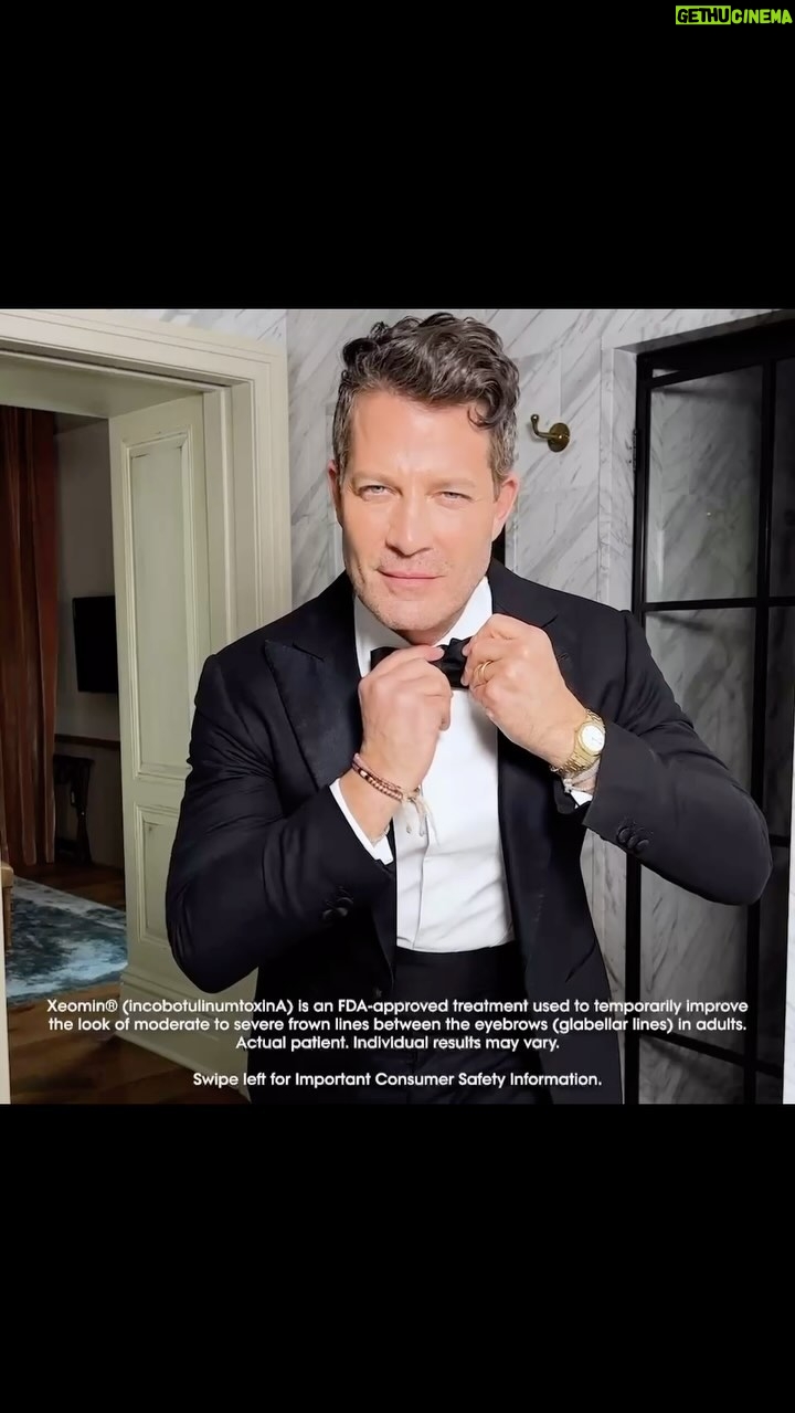 Nate Berkus Instagram - My pro-tips for getting ready for a night out; tuxedo at the ready, fries and Xeomin (incobotulinumtoxinA) @xeominaesthetic for smoothing my frown lines. I love a party and am really excited to co-host this yearʼs AD100 at Art Basel. See you in Miami! #SmartTox #Ad #SponsoredByXeomin Enter promo code: TimelessDesign at XperienceMerz.com and receive $25 towards your next Xeomin treatment _____________________________ Head-to-head studies evaluating the relative risk of immunogenicity due to the presence or absence of complexing/unnecessary proteins have not been performed. Individual results may vary. For Full Prescribing Information including Boxed Warning and Medication Guide, see @xeominaestheticpi. Xeomin® is an FDA-approved treatment used to temporarily improve the look of moderate to severe frown lines between the eyebrows (glabellar lines) in adults. Ask your doctor to tell you all about Xeomin. The effects of Xeomin may spread hours to weeks aer injection causing serious symptoms. Alert your doctor right away as difficulty swallowing, speaking, breathing, eye problems or muscle weakness can be a sign of a life-threatening condition. Side effects may include allergic reactions or injection-site pain, eyelid drooping, and swelling. These are not all the possible side effects of XEOMIN. Call your doctor for medical advice about side effects. You may report side effects to the FDA at 1-800-FDA-1088. Xeomin is available by prescription only. Intended for US audiences only.