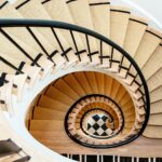 Nate Berkus Instagram - Staircases can be a whole moment in and of themselves….here are two from our previous NYC + LA homes. Spiral staircase from @laurenbuxbaumgordon’s previous Chicago townhouse #interiordesign