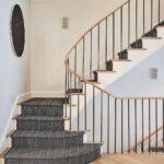 Nate Berkus Instagram - Staircases can be a whole moment in and of themselves….here are two from our previous NYC + LA homes. Spiral staircase from @laurenbuxbaumgordon’s previous Chicago townhouse #interiordesign