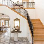Nate Berkus Instagram - Staircases can be a whole moment in and of themselves….here are two from our previous NYC + LA homes. Spiral staircase from @laurenbuxbaumgordon’s previous Chicago townhouse #interiordesign