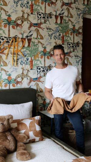 Nate Berkus Instagram - Welcome to the space in our home that has the boldest patterns: Oskar’s room. We paired the @natehome All-Season Cotton Percale Printed Shapes Quilt Set with our matching Printed Shapes Decorative Pillow and white sheets for a very graphic bed, that completely shifts the way the room feels. What do you think?