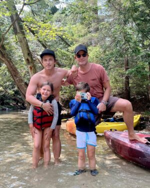 Nate Berkus Instagram - I don’t think I’ve ever been as active in my life….annual summer “fun” with the Berlacher/Bush/Pierce crew!