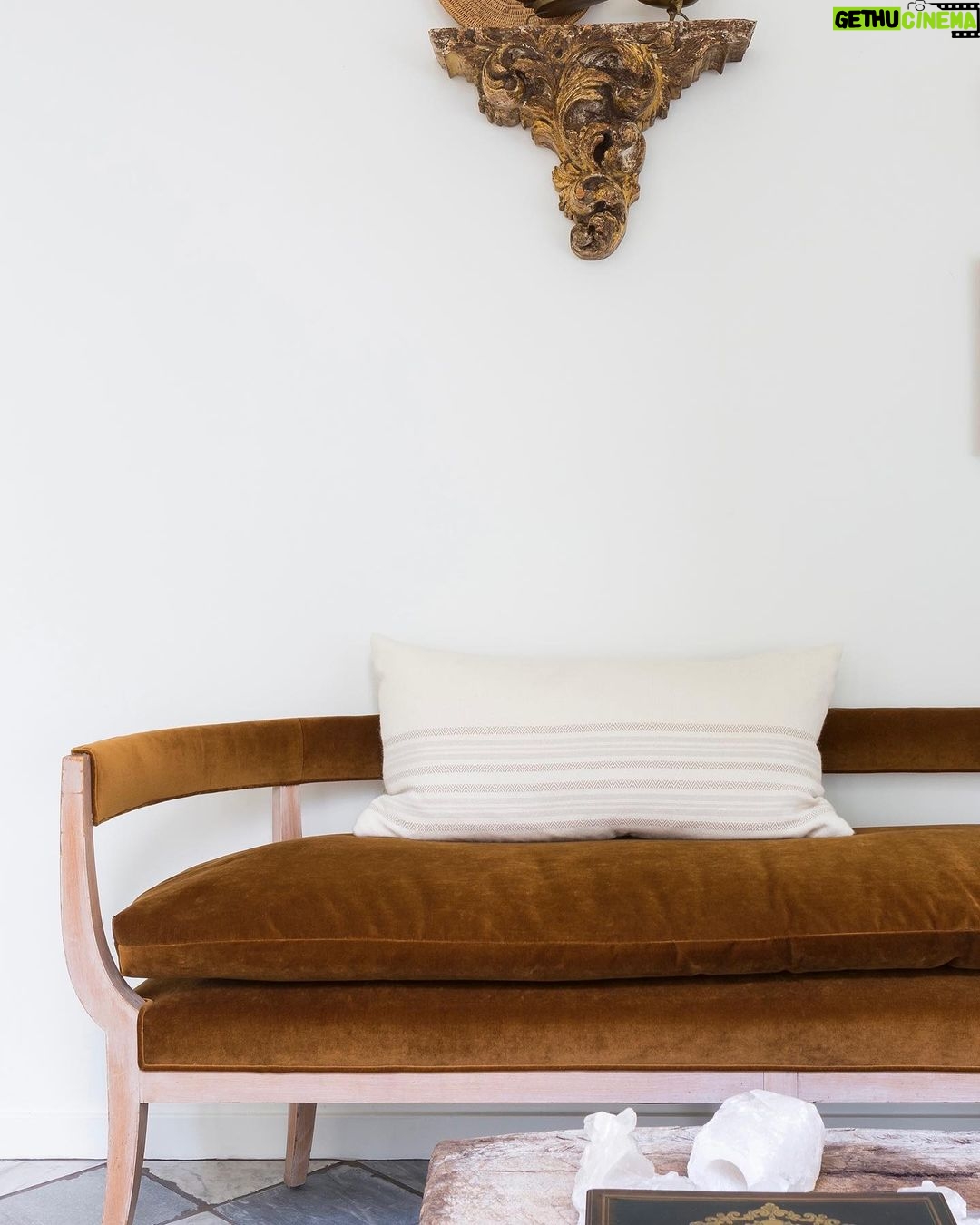 Nate Berkus Instagram - Two takes on decorative antique benches #interiordesign